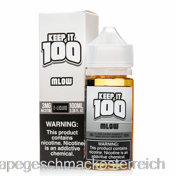 Mlow - Keep It 100 E-Liquid - 100 Ml 3 Mg Vape-Geschmack